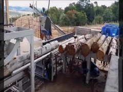 Okrągłe kłody Piła wzdłużna do drewna Auto Inwerter Maszyna do cięcia wzdłużnego drewna