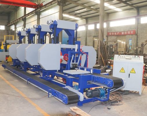 Horizontal Multi Head Saw Machinery Log Square Wood Cutting Machine Price