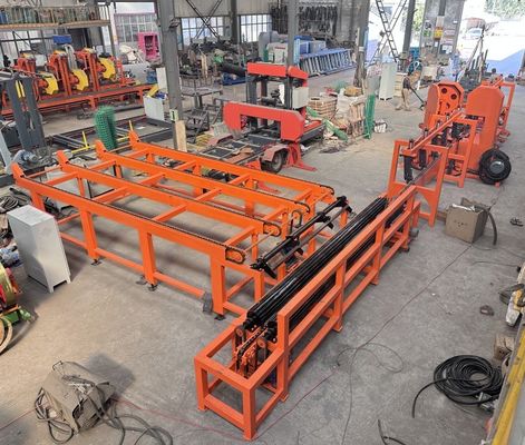 New Design Industrial Wood Saw Machines Twin Vertical Band Sawmill For Cutting Wood