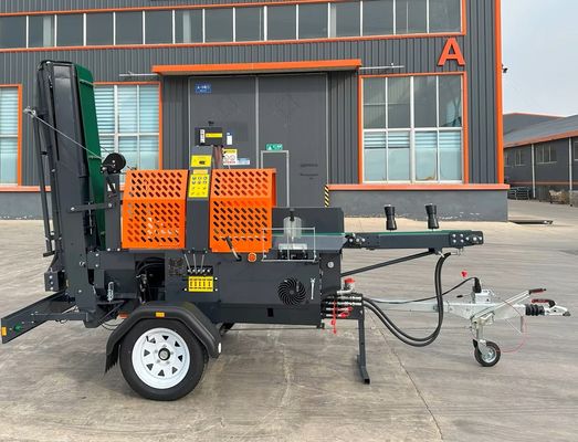 Power And Efficiency E Start Gasoline Wood Log Splitter Firewood Processor Wood Chipper