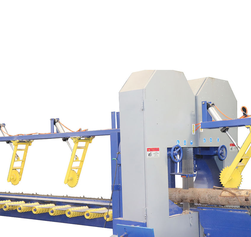 New Design Industrial Wood Saw Machines Twin Vertical Band Sawmill For Cutting Wood