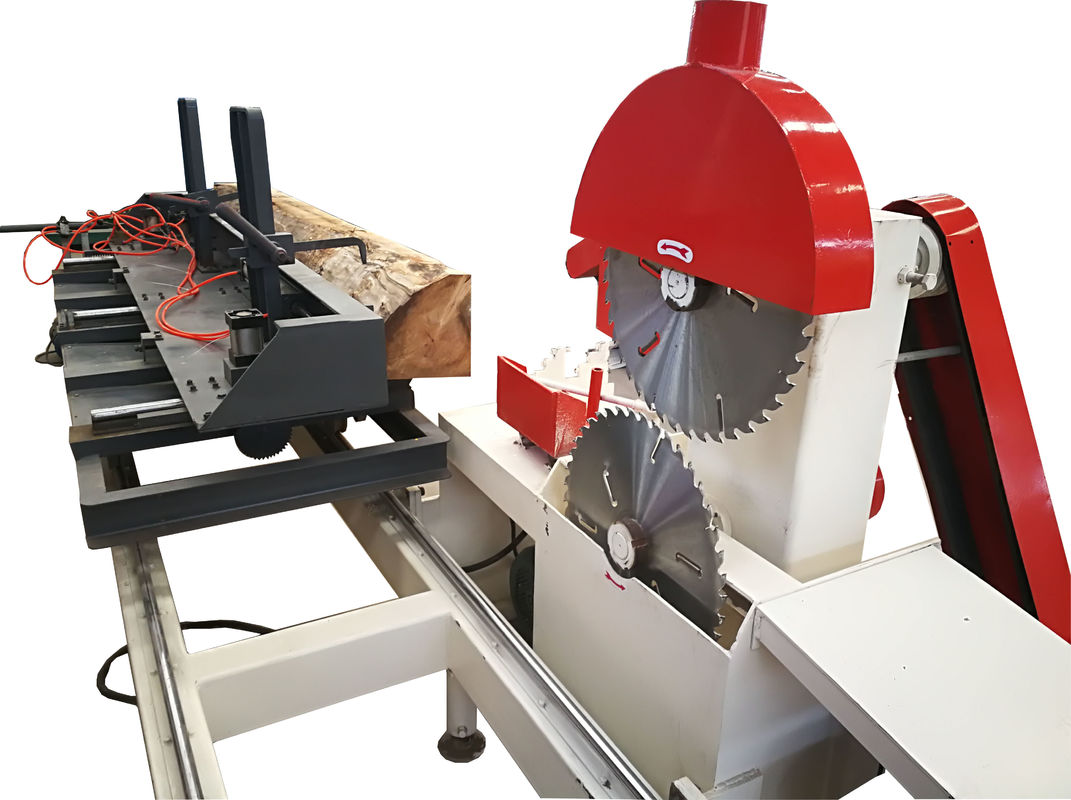 sliding table saw for carrying roundlogs/round logs circular sawmill
