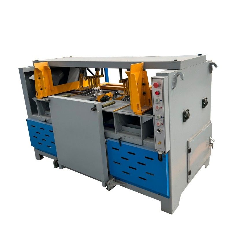 Manufacturer selling Pallet Notcher Cutter Automatic Double Head Wood Pallet Notching Machine