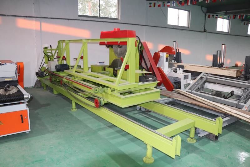 Price of Powerful 4 Shaft 4pc Circular Blades Sawmill with Log Carriage/sports Car