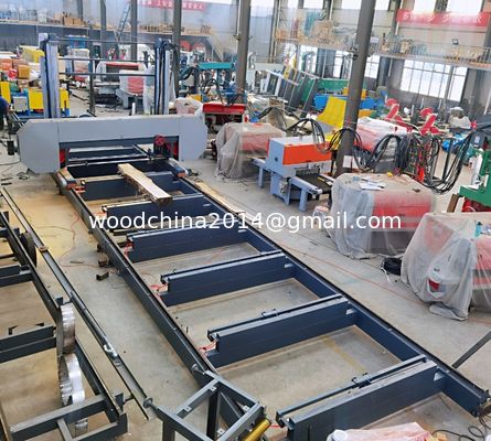 Dia 2500mm CNC Horizontal Automatic Wood Bandsaw Machine Band Saw Do Afrykańskiego cięcia drewna
