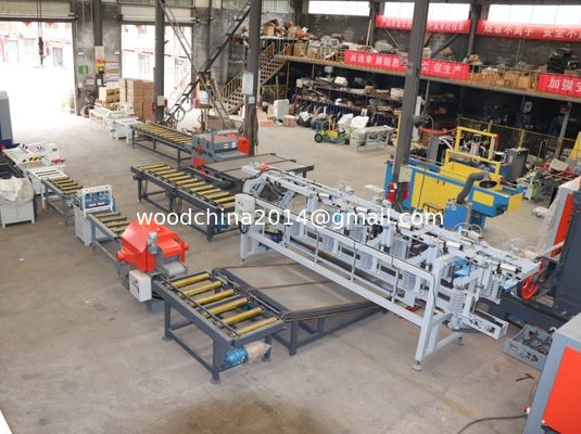 W pełni automatyczny wielopiłowy trak wzdłużny Linia produkcyjna do pił okrągłych