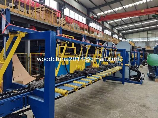 Automatyczne cięcie małych kłody piły Twin Bandsaw Przemysłowa linia produkcyjna procesu drzewnego