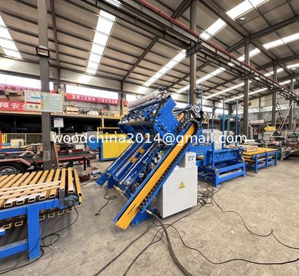 Najnowszy projekt Wysoce wydajna automatyczna maszyna do wykonywania palet z drewna / Euro And Stringer Palet Nailing Machine