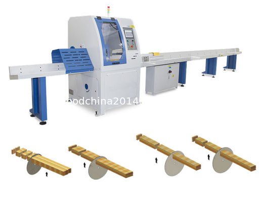 Maszyna do drzewnych palet CNC Automatyczna Maszyna do drzewnej piły do sprzedaży, 450 mm ostrze piły, 2-6m stolik do żywienia