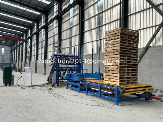 Automatyczna linia produkcyjna maszyny do gwoździ drewnianych palet