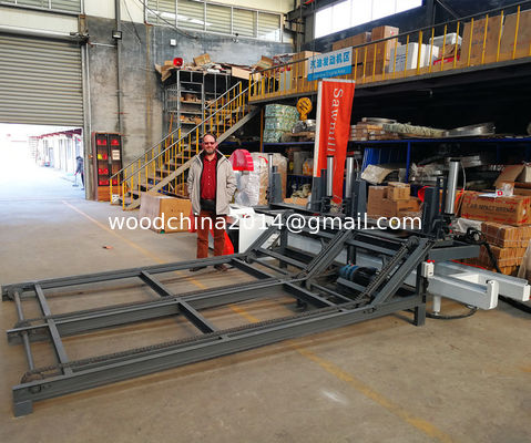 Heavy Duty Circular Twin Blades tartak Tartak z automatycznym podawaniem