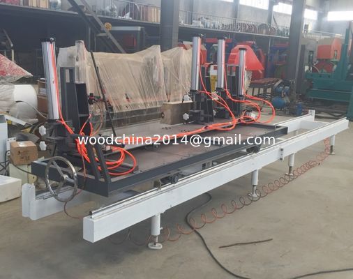 Heavy Duty Circular Twin Blades tartak Tartak z automatycznym podawaniem