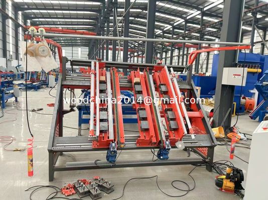 Półautomatyczna maszyna do gwoździ palet drewnianych / linia produkcyjna palet euro-blokowych