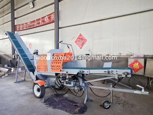 Rolnicze drwalarstwo Log Splitter z silnikiem benzynowym 15HP i silnikiem piły 4800rpm