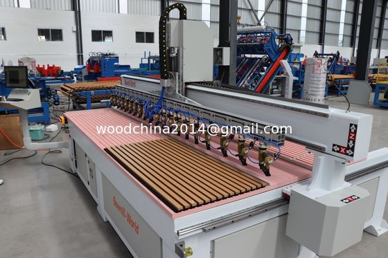 MDF Panel ścienne Sufit Dźwięk odporny na 2400-3000mm Akustyczny Panel Nailing Machine