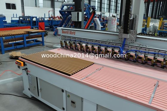 MDF Panel ścienne Sufit Dźwięk odporny na 2400-3000mm Akustyczny Panel Nailing Machine