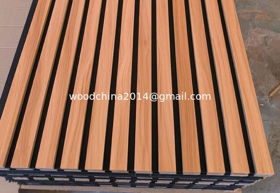 MDF Panel ścienne Sufit Dźwięk odporny na 2400-3000mm Akustyczny Panel Nailing Machine