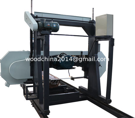 Portable Horizontal Band Saw Mobile Sawmills For Sale with hydraulic log loader