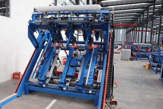 Linia produkcyjna automatycznej gwoździarki do palet drewnianych Sprzęt do produkcji palet 2400x1200 mm dla zakładów przemysłowych