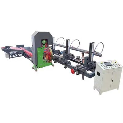 Vertical Band Saw Wood Cutting Machine MJ3210 Płytkowiec z automatycznym wózkiem 1060mm Koło 30KW Motor