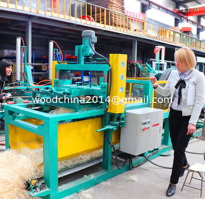Horyzontalna duża wydajność fabryka bezpośrednia China Firelighter Maszyna do produkcji wełny drewnianej